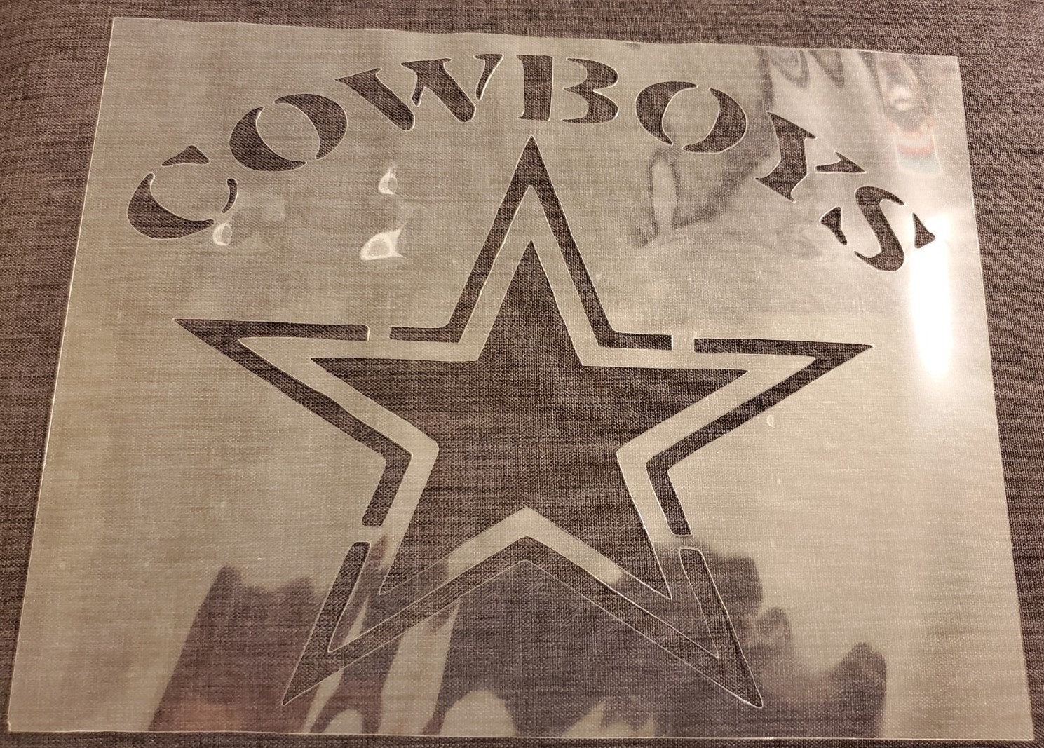 High Quality Dallas Cowboys Stencil Etsy