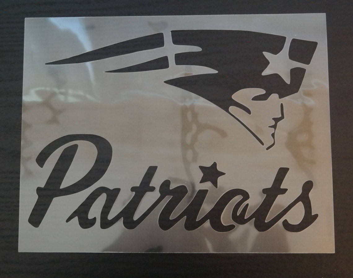 Strong Reusable High Quality New England Patriots Stencil | Etsy