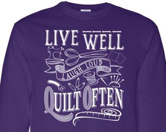 Live Well Quilt - Etsy