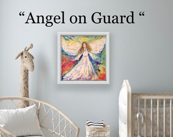 Angel Prints, Angel art, Angel wings, Angel Abstract art, Angel art print /Angel Christmas decor /Angel Art for nursery, Christian art gifts