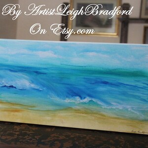 Abstract Seascape Painting On Canvas, Original Blue Ocean Painting, Large Wall Art, Living room Home Decor, Beach Art, PAINTING of the Ocean