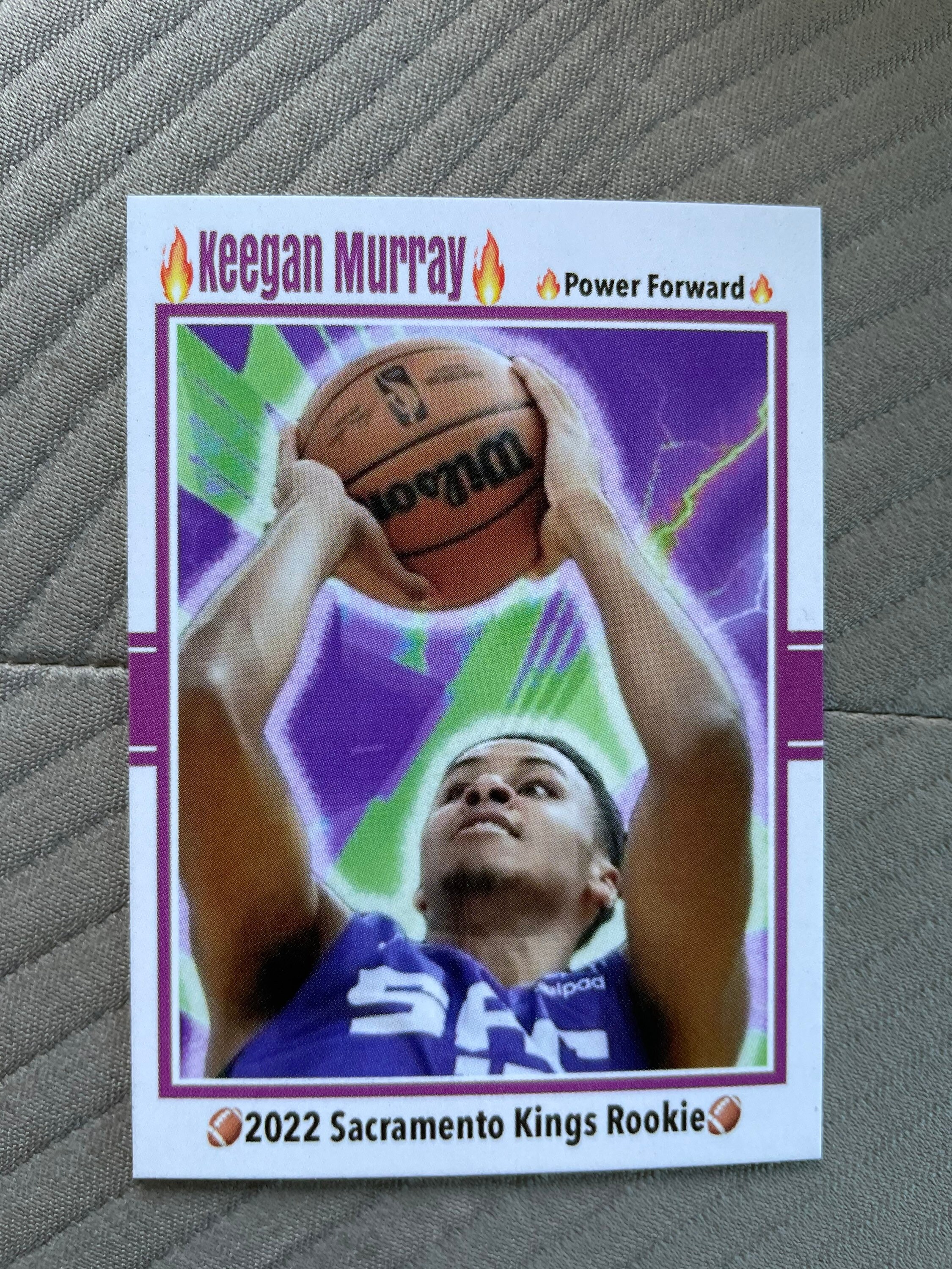 Keegan Murray - Sacramento Kings - Game-Worn Statement Edition
