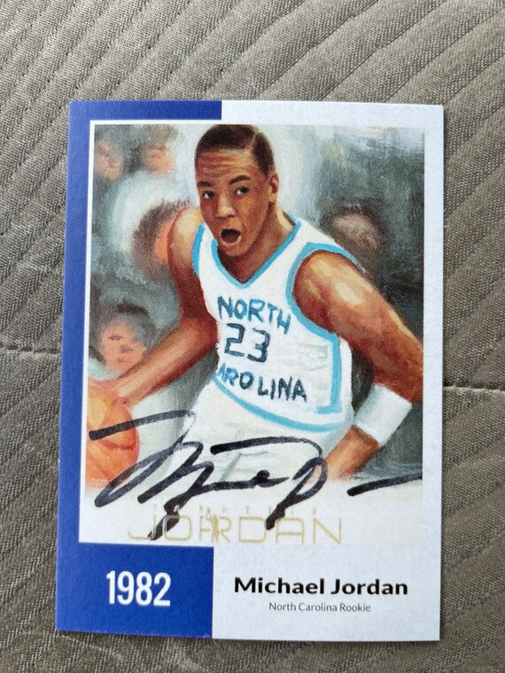 michael jordan coca cola north carolina card