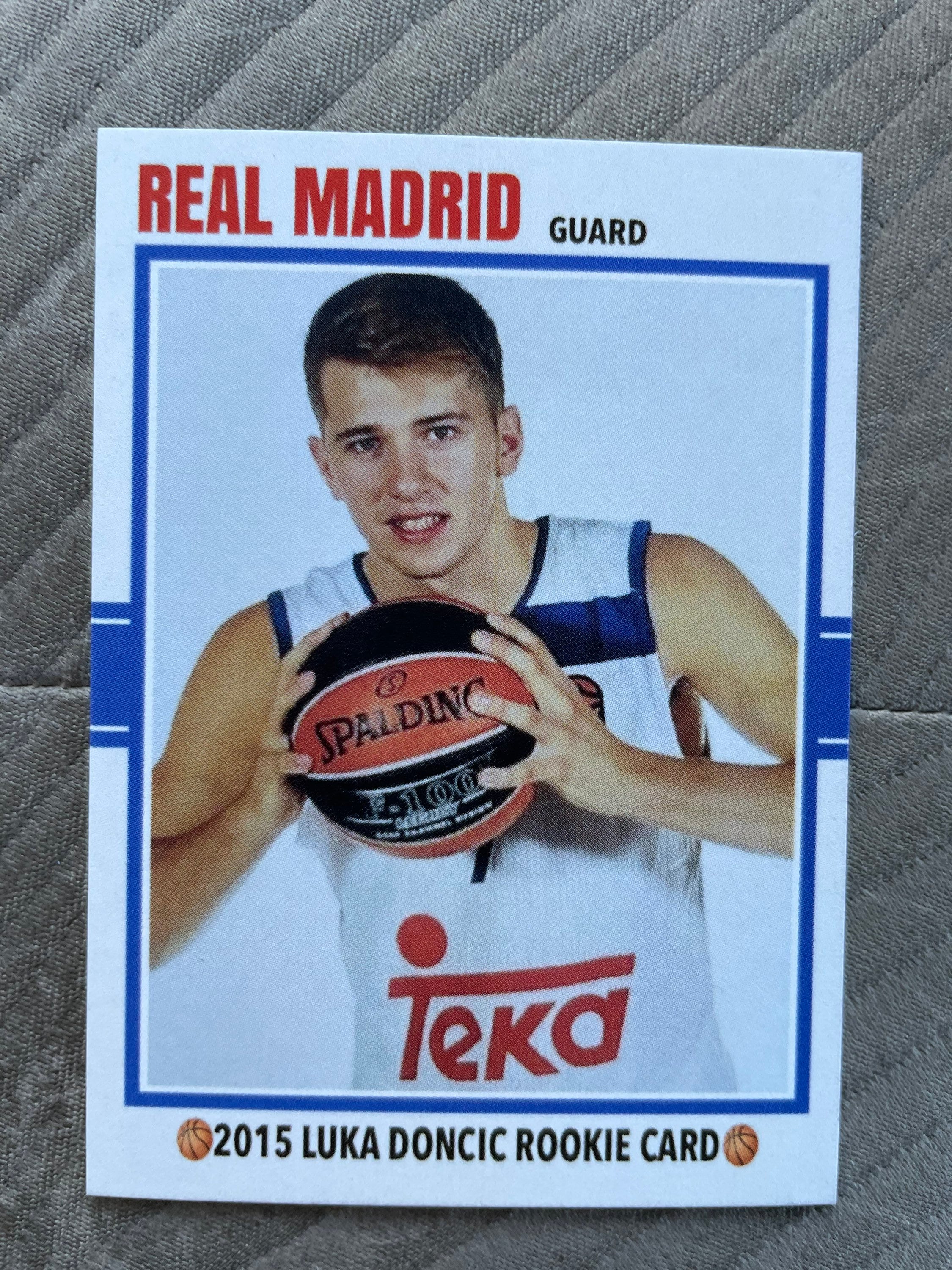 Only 50 Luka Doncic Custom Real Madrid 2015 Rookie Card