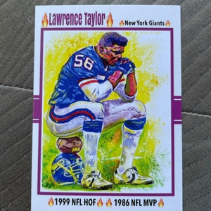 Lawrence Taylor Football Canvas Poster Bedroom Decor Sports Landscape  Office Room Decor Gift Unframe: 16x24inch(40x60cm)