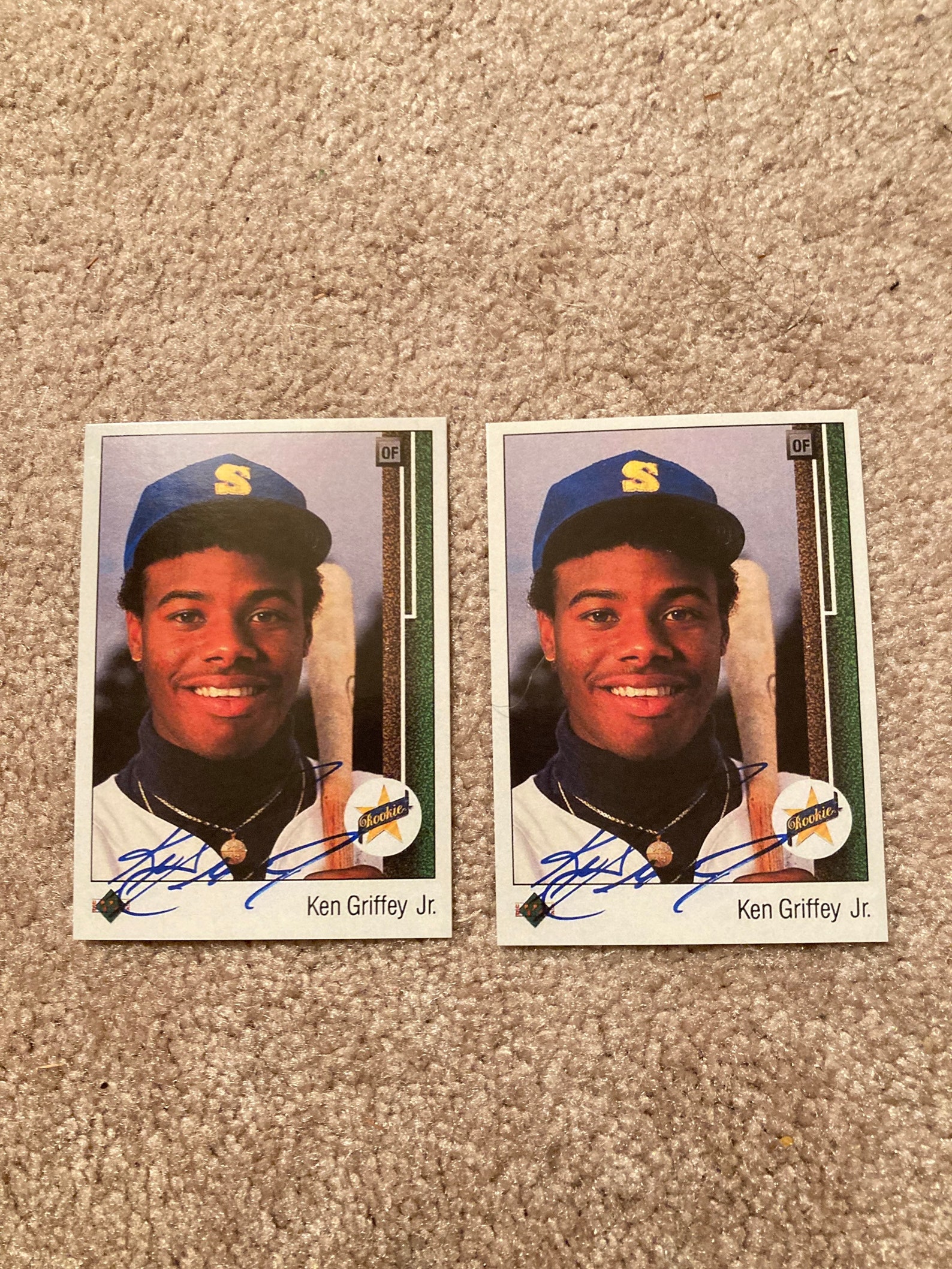 Ken Griffey Jr 89 Upper Deck Facsimile Autograph Reprint Two Etsy UK
