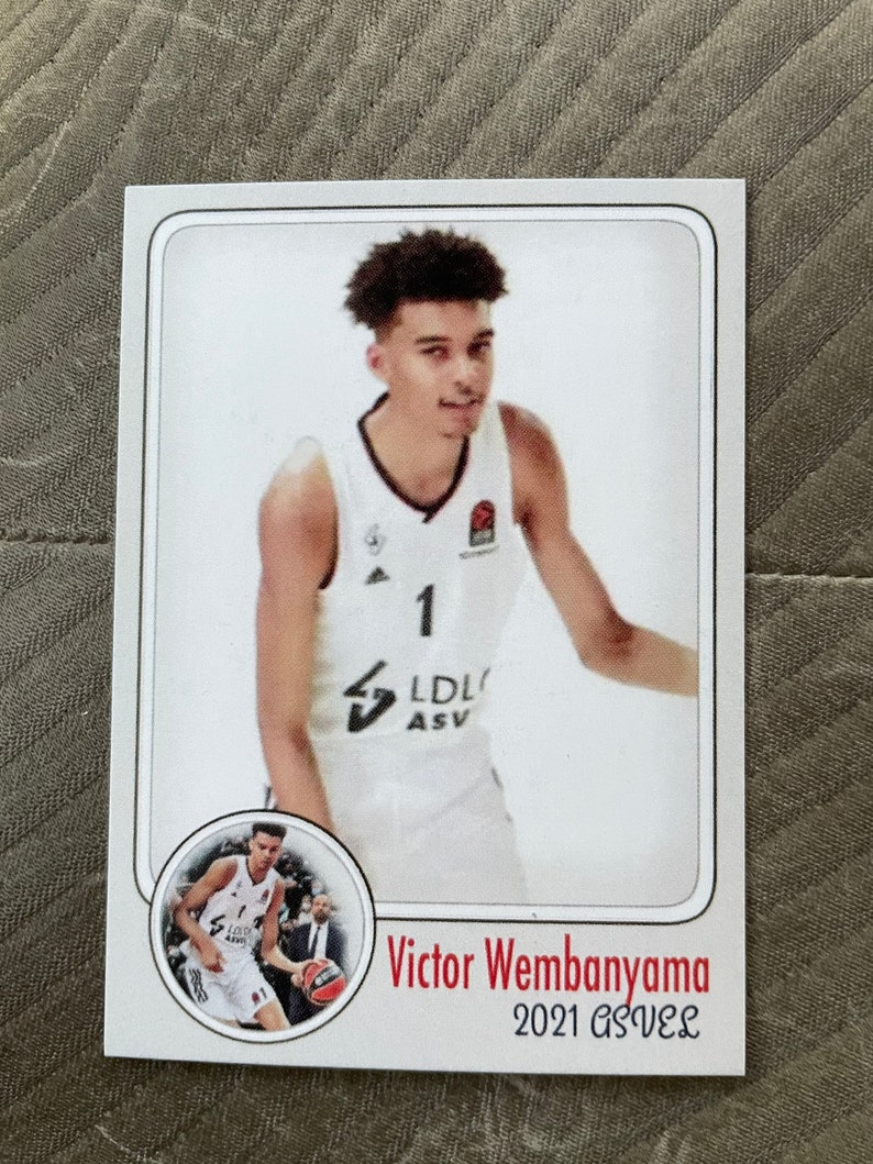 Only 50 Victor Wembanyama Custom 2022 Rookie Card ASVEL Etsy UK
