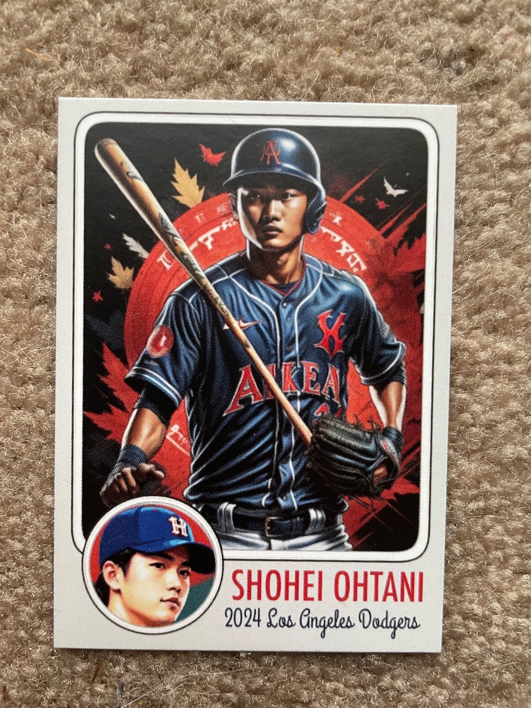 Only 50 Shohei Ohtani 2024 Custom Card Los Angeles Dodgers Etsy