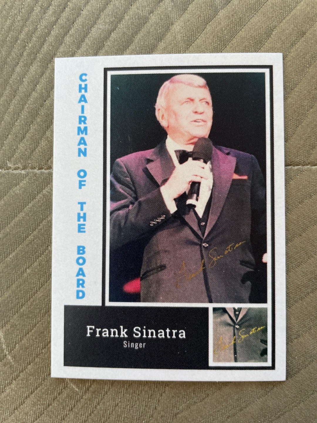 Frank Sinatra Chairman of the Board Facsimile Autograph Etsy