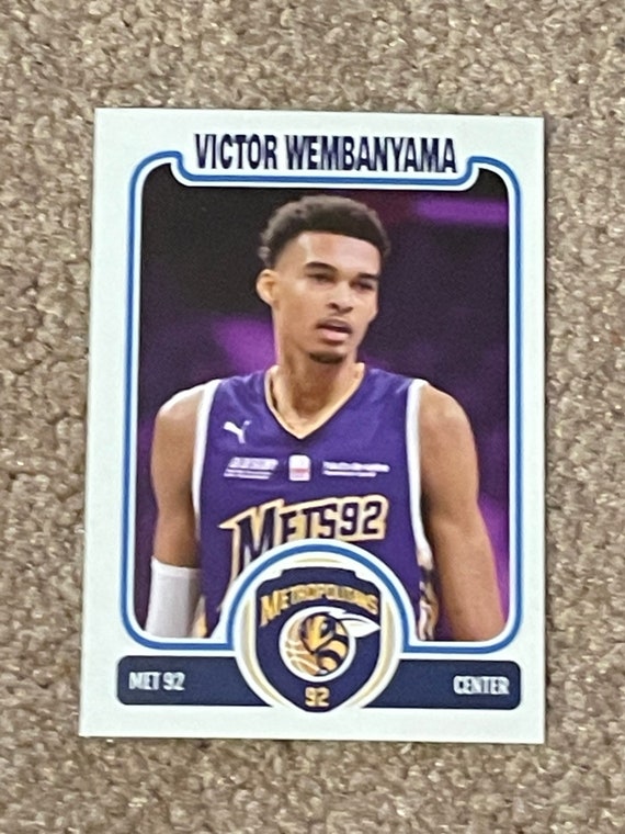 Only 50 Victor Wembanyama Custom Rookie Metropolitans 92