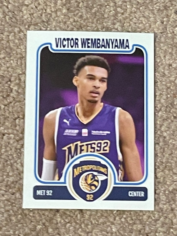 Only 50 Victor Wembanyama Custom Rookie Metropolitans 92 