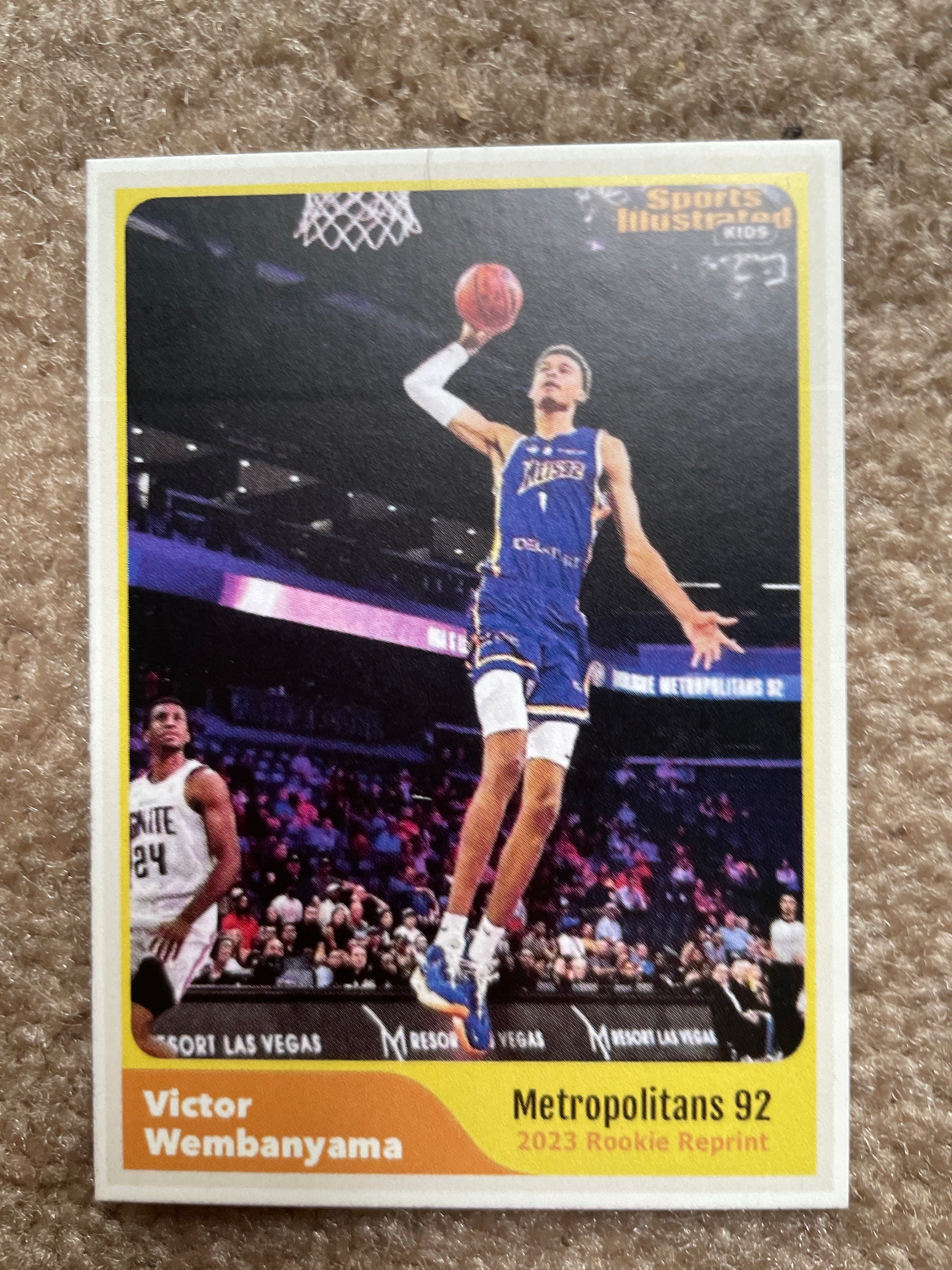 Only 50 Victor Wembanyama Custom Rookie Metropolitans 92