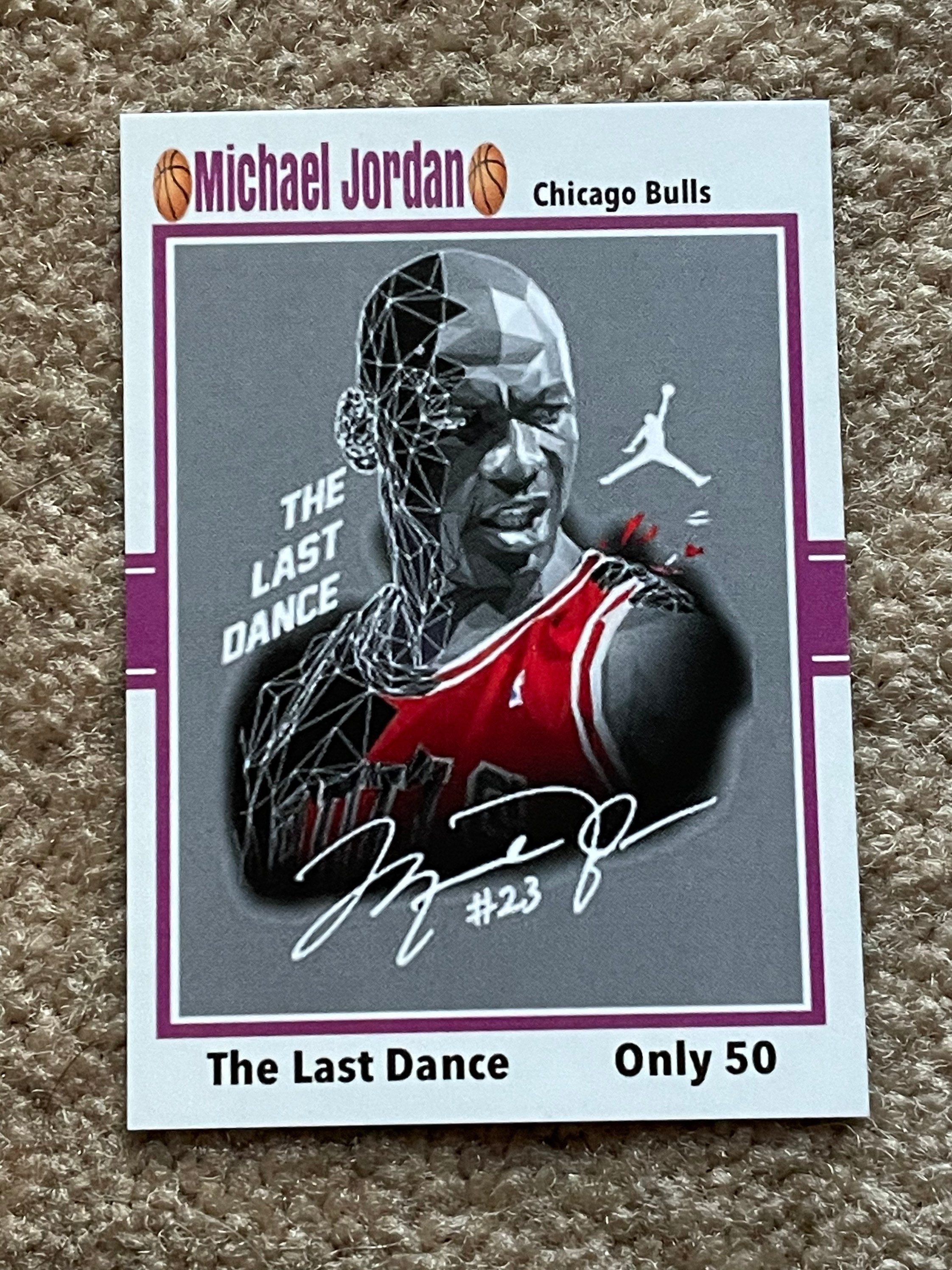 Only 50 Michael Jordan The Last Dance Facsimile Autograph Chicago Bulls