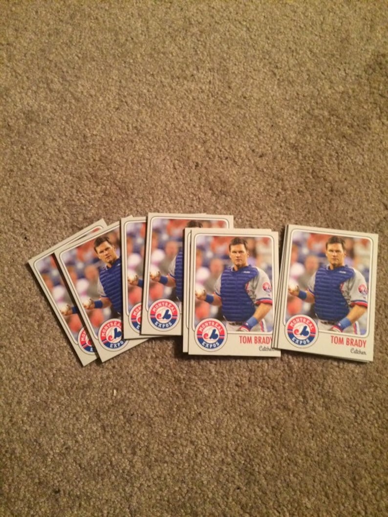 30 Card Tom Brady Rookie Montreal Expos Lot Etsy