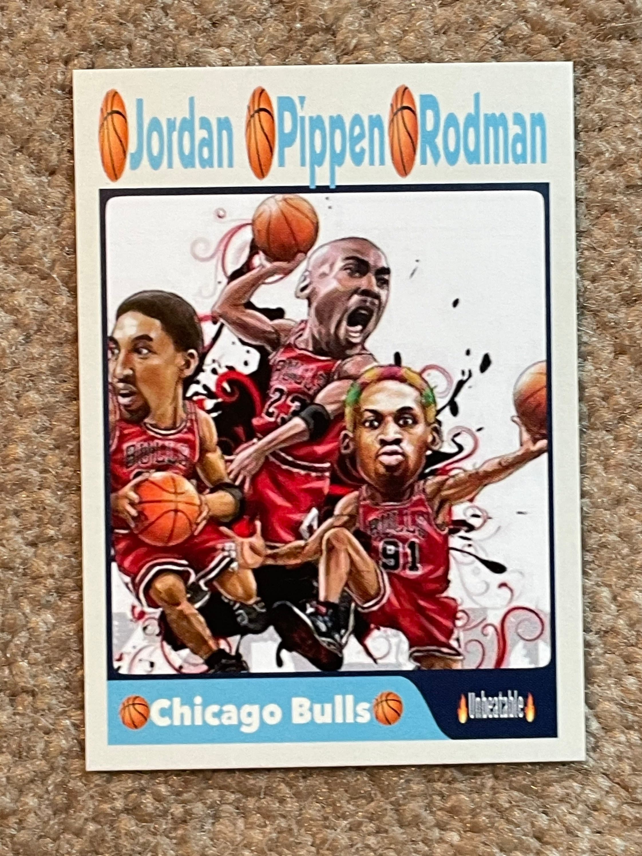 NBA Chicago Bulls Titlewave wall poster Jordan Pippen Rodman 90s basketball