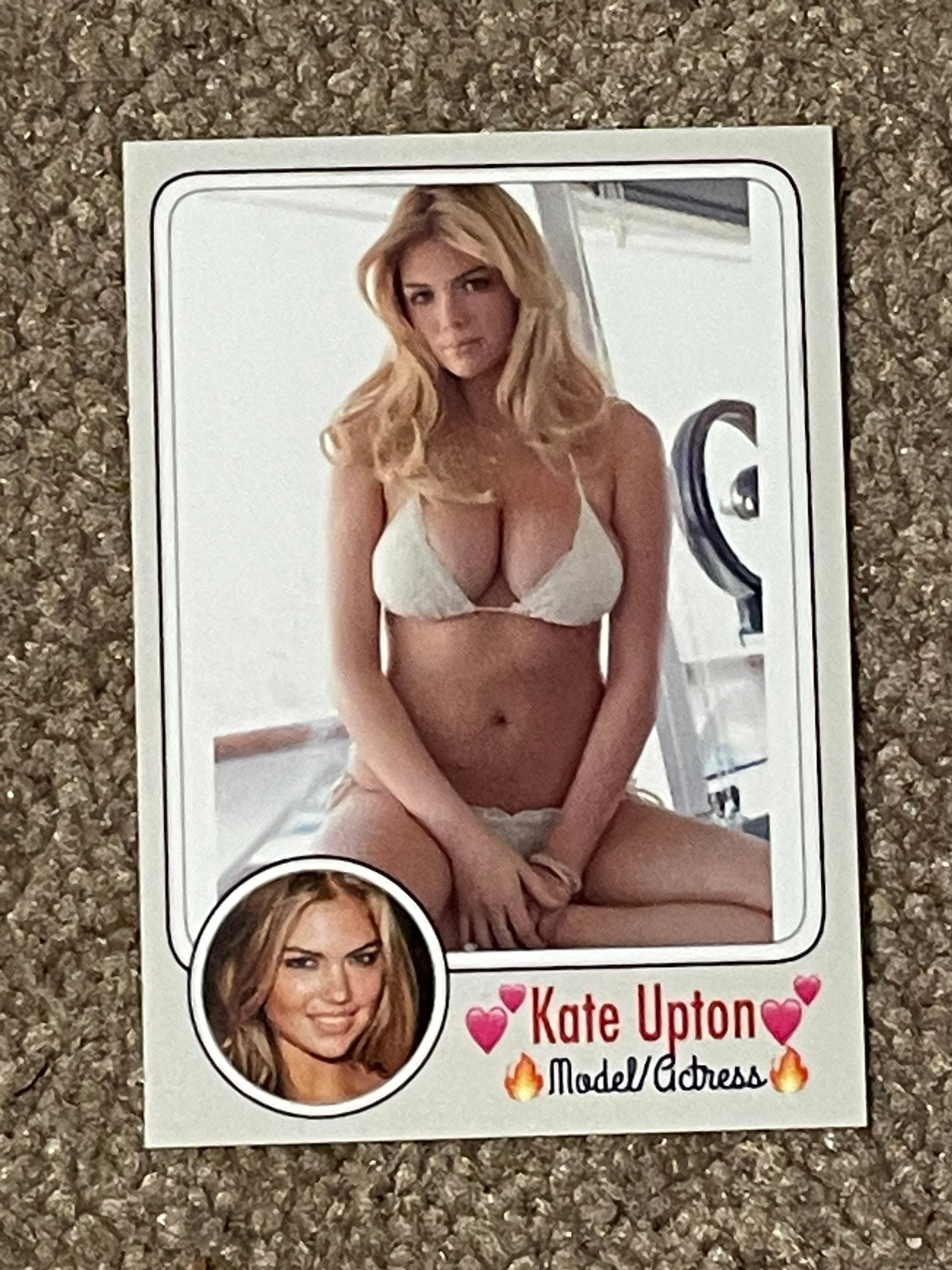 Kate Upton Lesbian Sex - Card for Actress - Etsy
