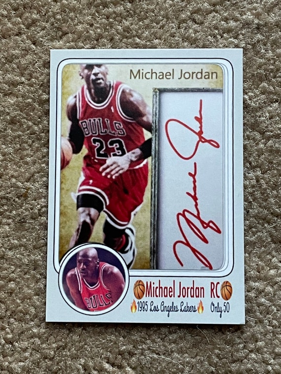 Only 50 Michael Jordan 1985 Facsimile Autograph Rookie Card - Etsy