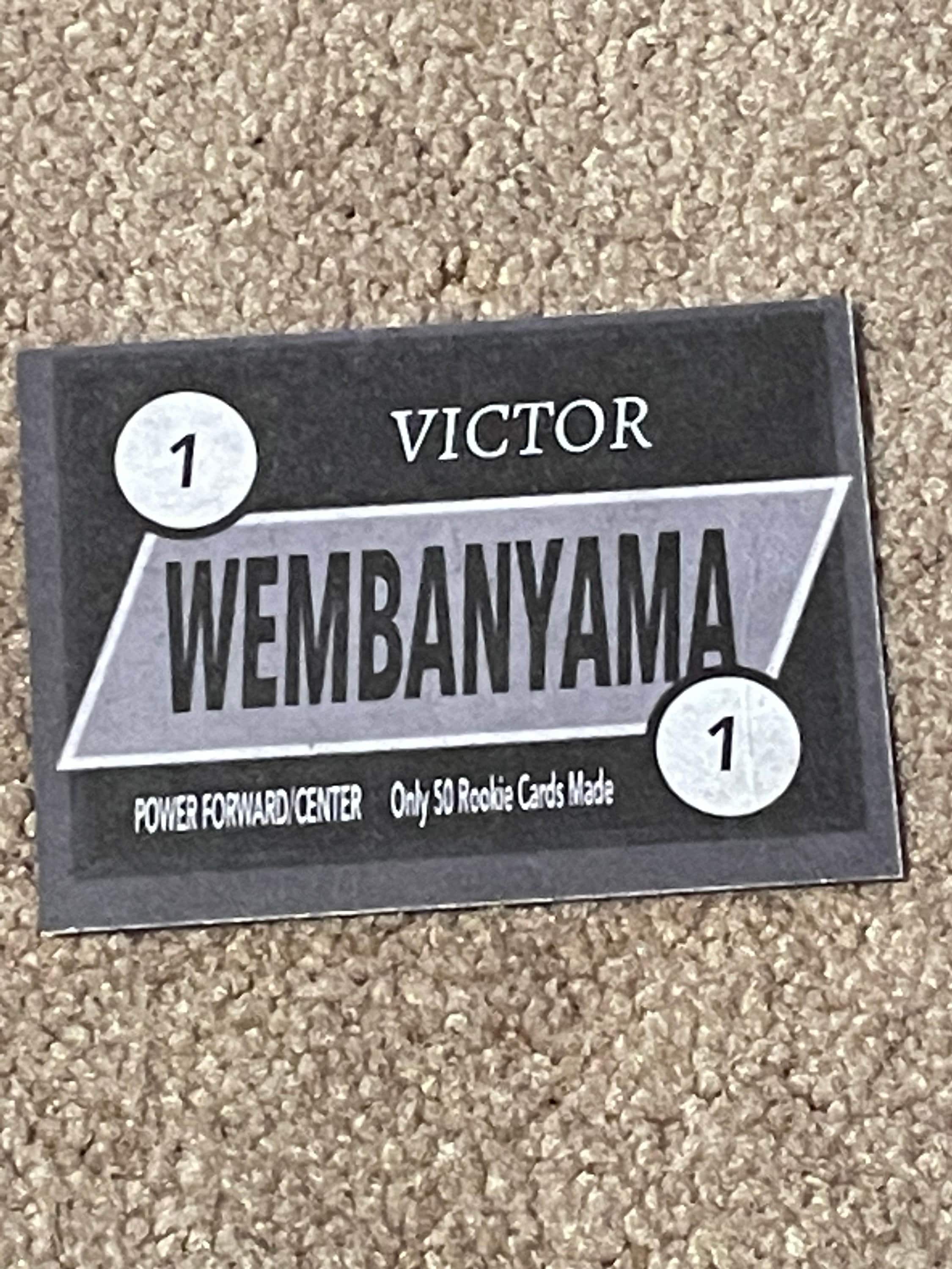 Only 50 Victor Wembanyama Custom Rookie Metropolitans 92