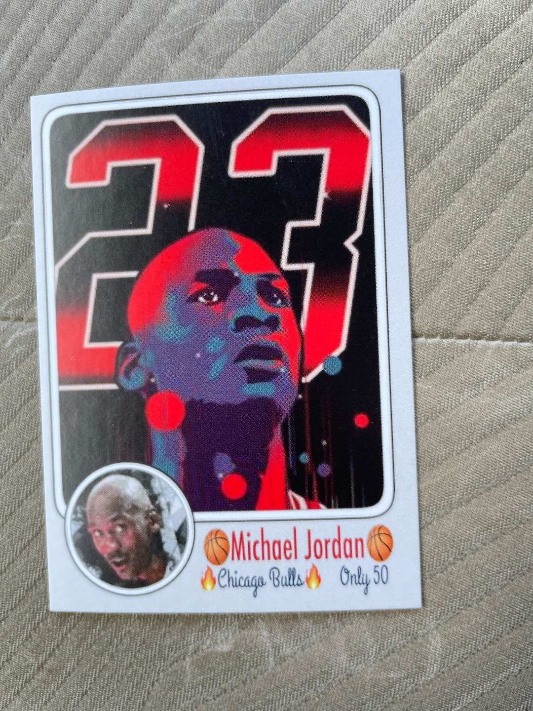 23k michael jordan card