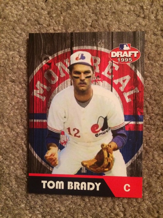 Tom Brady Shares Fake Montreal Expos Baseball Card