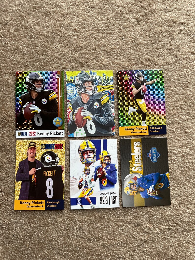 Kenny Pickett 2022 Six Custom Rookie Card Lot Steelers Etsy