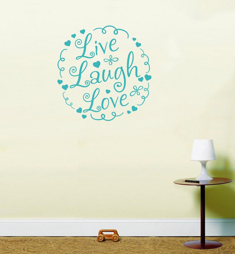 Live Laugh Love instawall inspirational quote sticker vinyl wall art LSWA98436