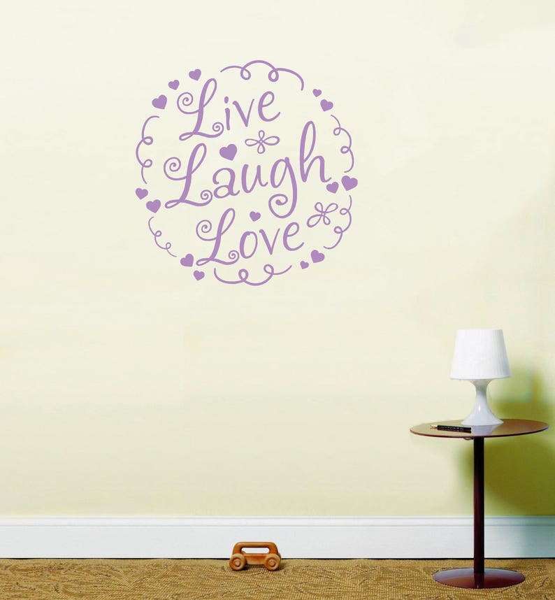 Live Laugh Love instawall inspirational quote sticker vinyl wall art LSWA98436