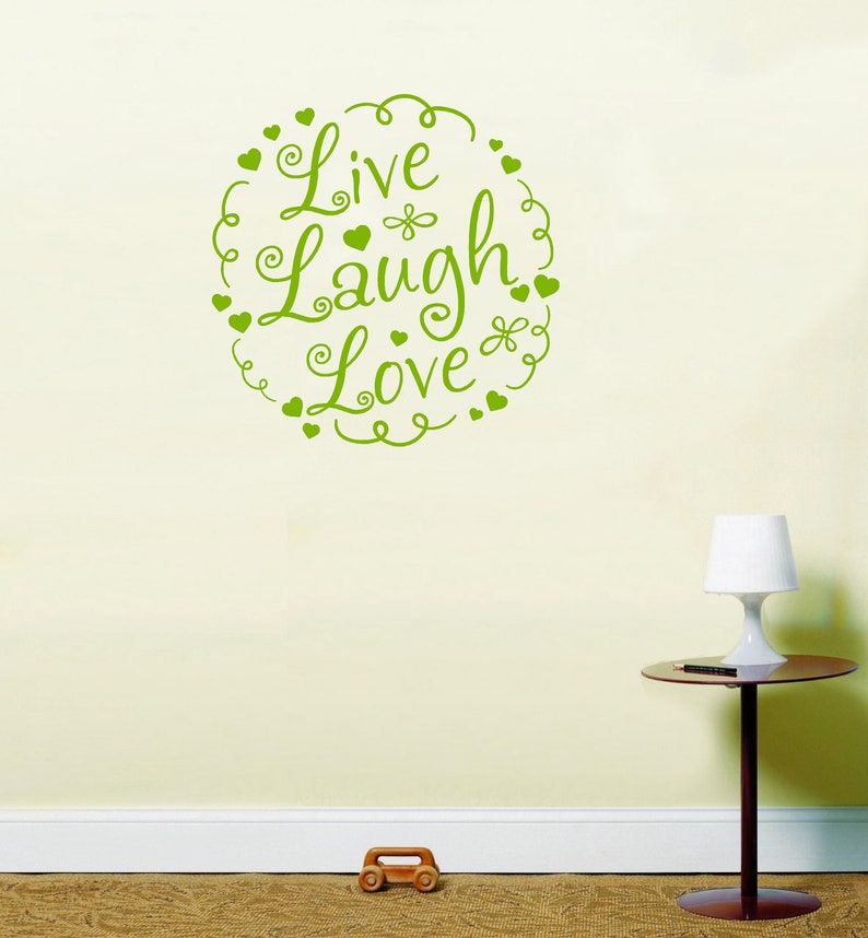 Live Laugh Love instawall inspirational quote sticker vinyl wall art LSWA98436