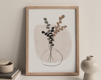 Boho Printable Wall Art, Neutral Wall Art, Modern Art Print, Neutral Decor, Digital Download, Boho Decor, Modern Wall Art, Digital Art Print