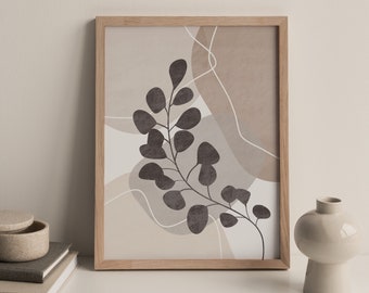 Boho Printable Wall Art, Abstract Printable Wall Art, Digital Download, Neutral Wall Art, Modern Wall Art, Boho Art Print, Neutral Art Print