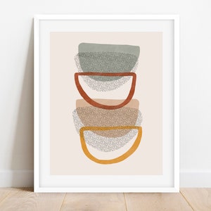 Printable Boho Wall Art, Geometric Wall Art, Abstract Wall Art, Neutral Wall Art, Instant Download, Neutral Home Decor, Boho Decor, Minimal