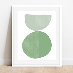 Printable Art, Instant Download, Abstract Printable Boho Wall Art, Green Wall Art, Digital Art Print, Abstract Printable Wall Art, Minimal