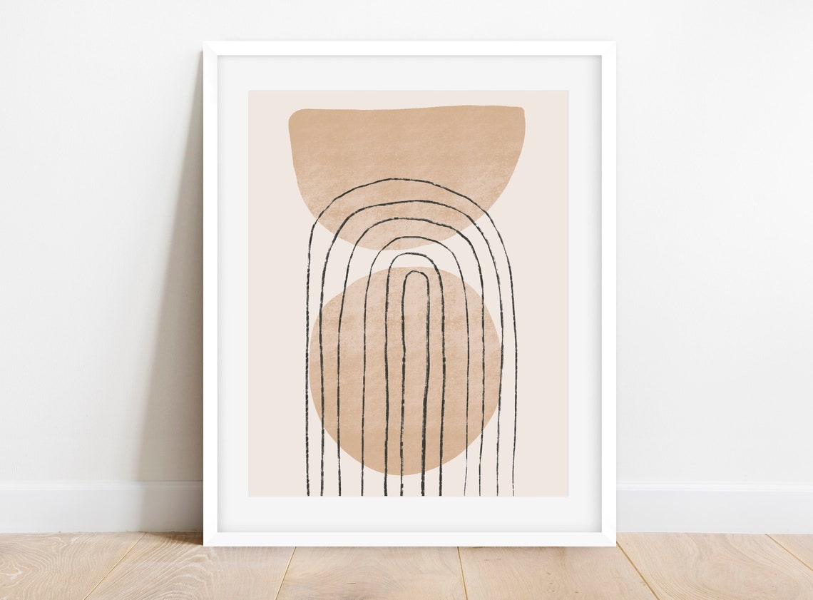 Printable Boho Abstract Wall Art, Instant Download, Abstract Art Print ...