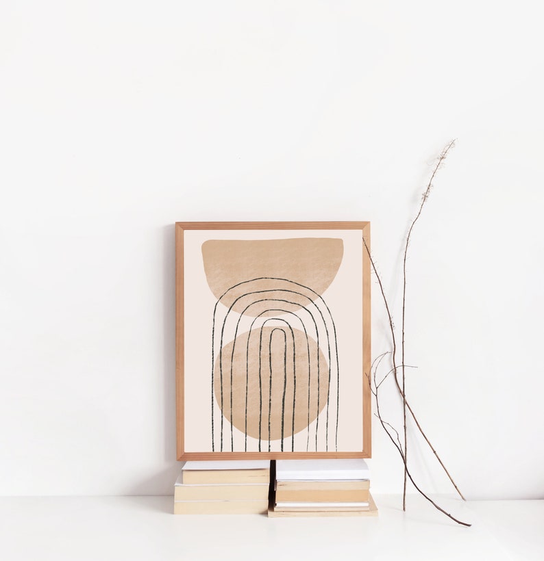 Printable Boho Abstract Wall Art, Instant Download, Abstract Art Print ...