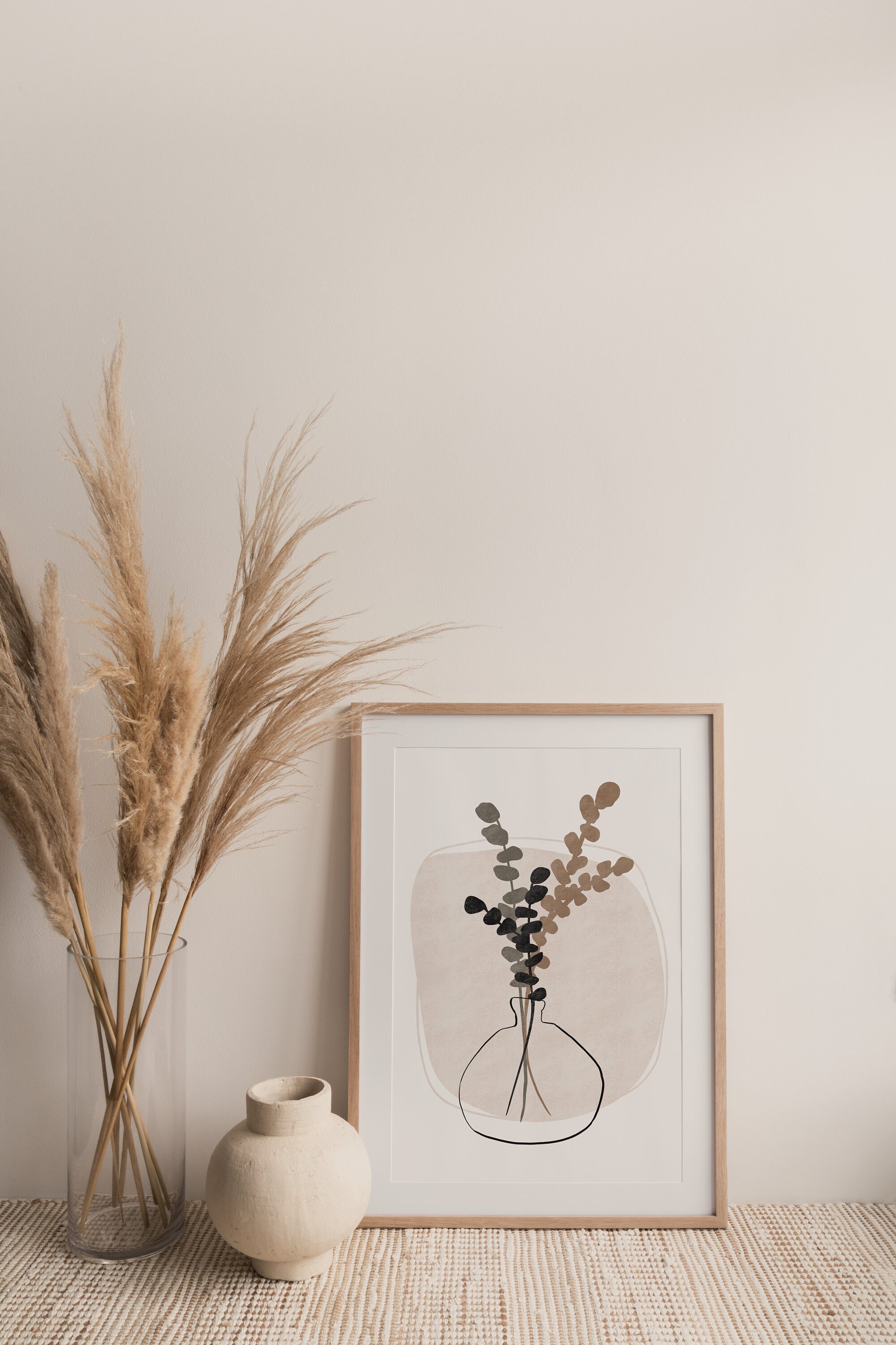 Boho Printable Wall Art, Neutral Wall Art, Modern Art Print, Neutral ...