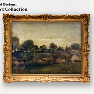 Vintage landscape painting, vintage printable wall art, digital art printable, vintage painting, downloadable digital art printable