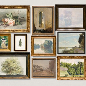 Vintage Gallery Wall Set of 10 - European Country Wall Art - Printable Wall Set - Printable Artwork - Printable Gallery Wall Set