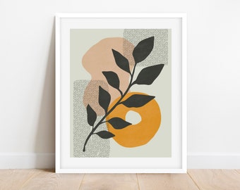 Boho Printable Wall Art, Neutral Wall Art, Digital Art Print, Botanical Printable Wall Art, Minimalist Print, Modern Art Print, Boho Decor