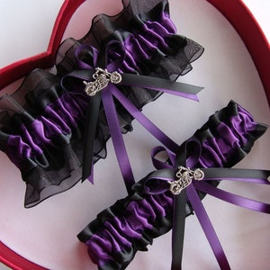 Wedding Garter Plum Black Harley Wedding Garter Harley Motorcycles Born To Ride
