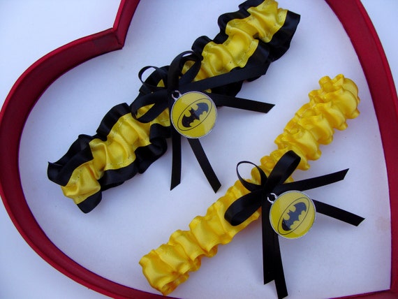 Wedding Garters Yellow Navy Blue White Set Keepsake Toss Prom Homecoming