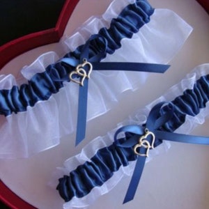 Wedding Garter Antique Blue White Getthegoodstuff Prom Dance