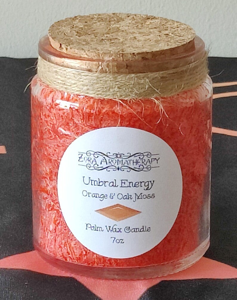 Potion Candle / Palm Wax / 7oz / Zora Aromatherapy Umbral Energy