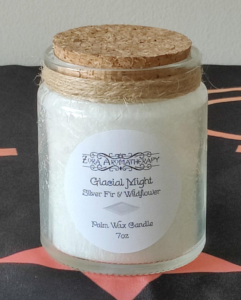 Potion Candle / Palm Wax / 7oz / Zora Aromatherapy Glacial Might
