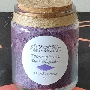 Potion Candle / Palm Wax / 7oz / Zora Aromatherapy Shocking Insight