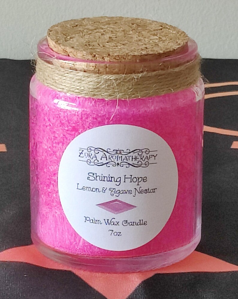 Potion Candle / Palm Wax / 7oz / Zora Aromatherapy Shining Hope