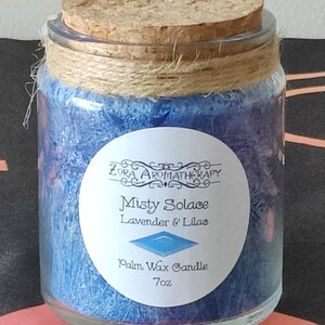 Potion Candle / Palm Wax / 7oz / Zora Aromatherapy Misty Solace
