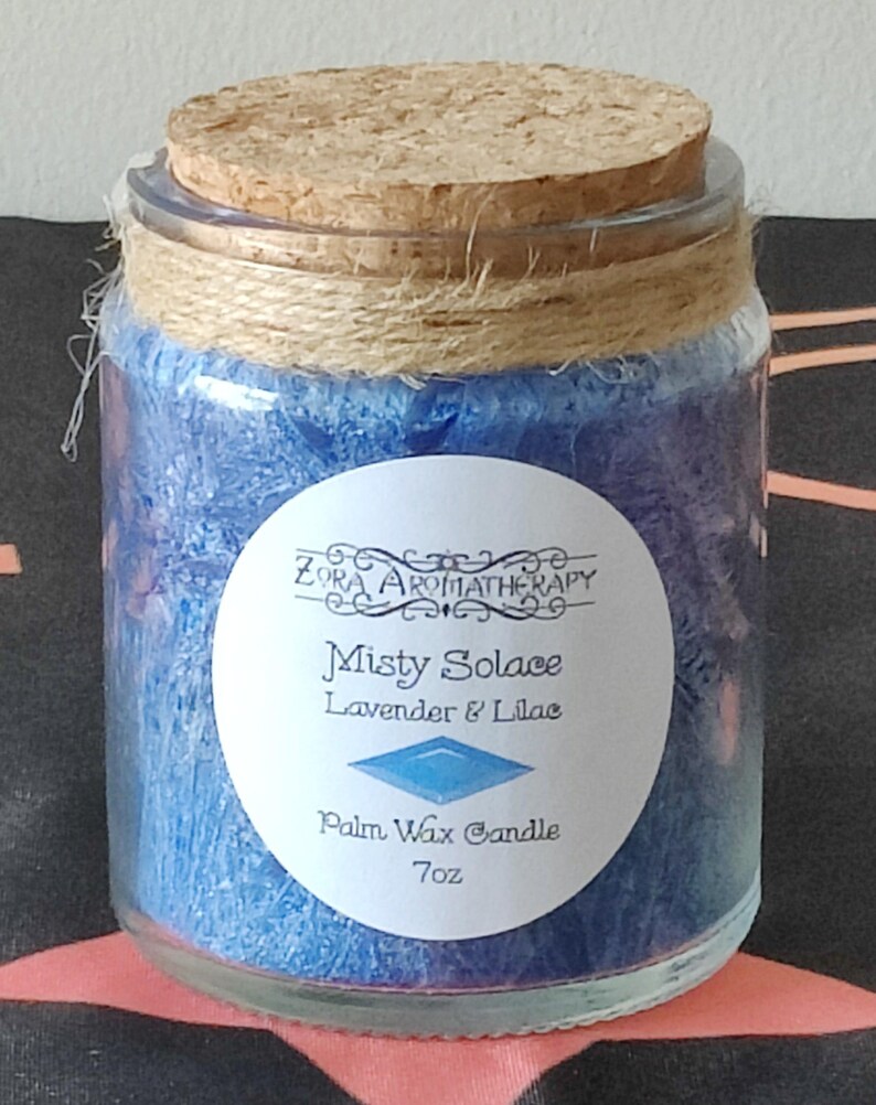 Potion Candle / Palm Wax / 7oz / Zora Aromatherapy Misty Solace