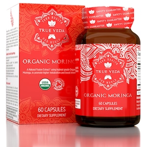 Organic Moringa Capsules: 6-Month Ayurveda Herbal Supplement