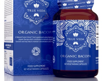 Organic Bacopa Monnieri Capsules: High Strength Ayurvedic Supplement