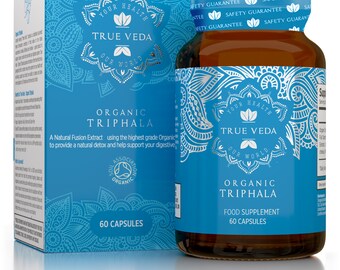 Organic Triphala Capsules: Ayurveda Herbal Supplement, 120 Count